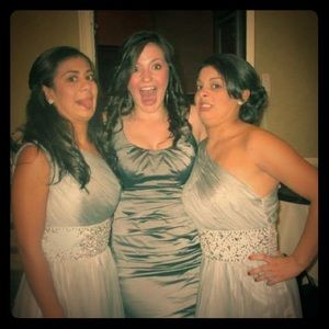 Silver Bridesmaid Dress